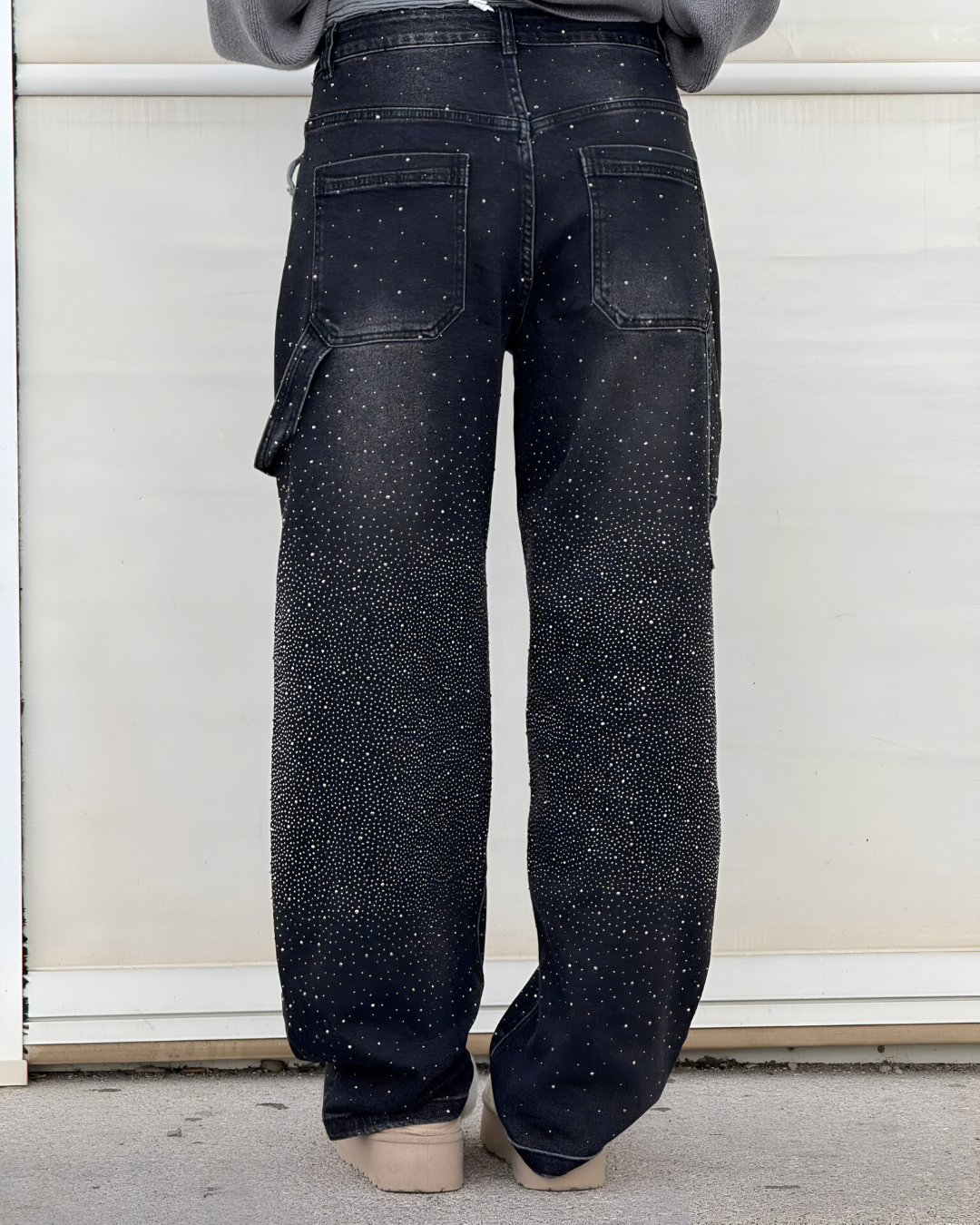 Loua™ | Denim Jeans met Sterrenstof