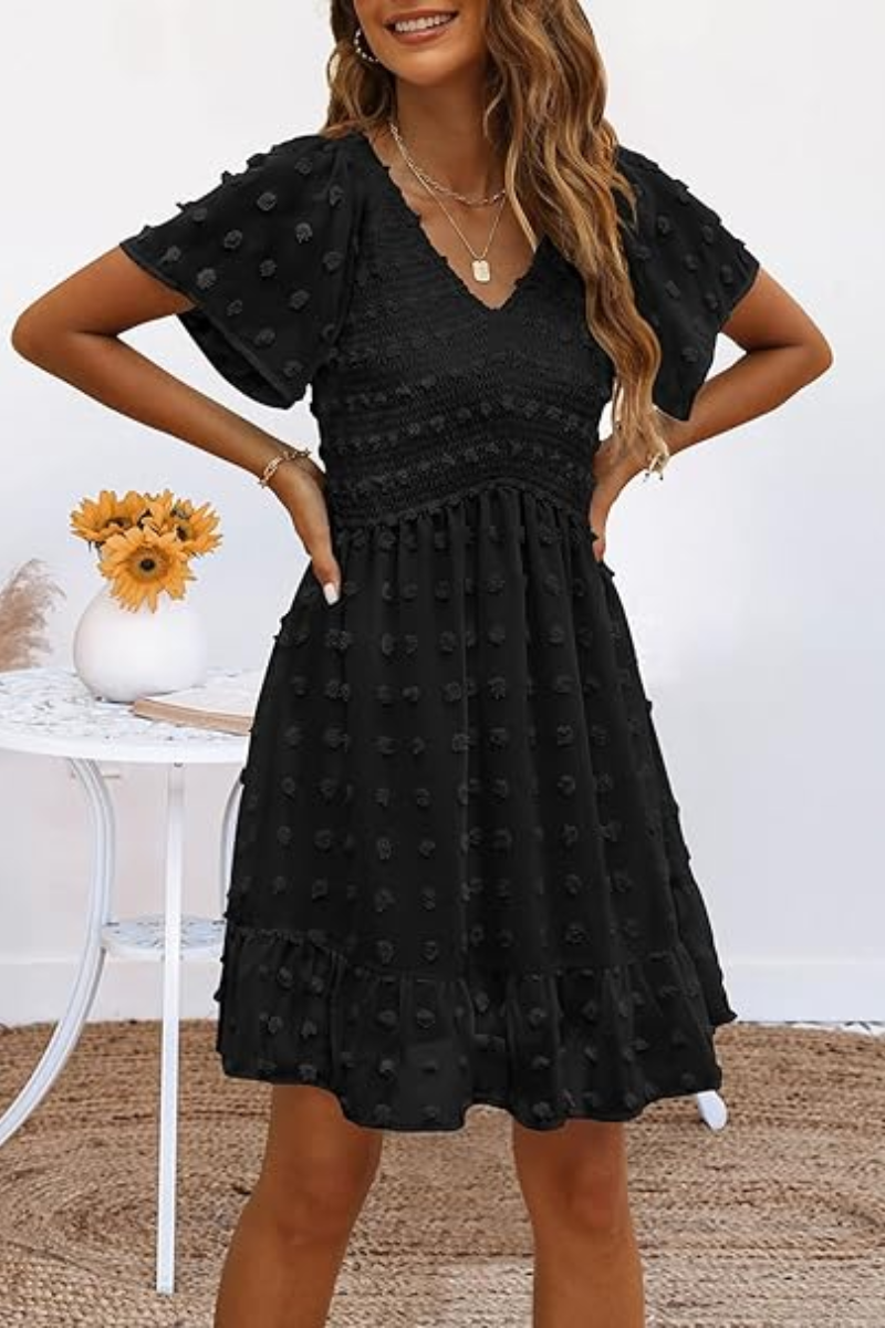 Livara™ | Zomerjurk Met Bloemenstructuur