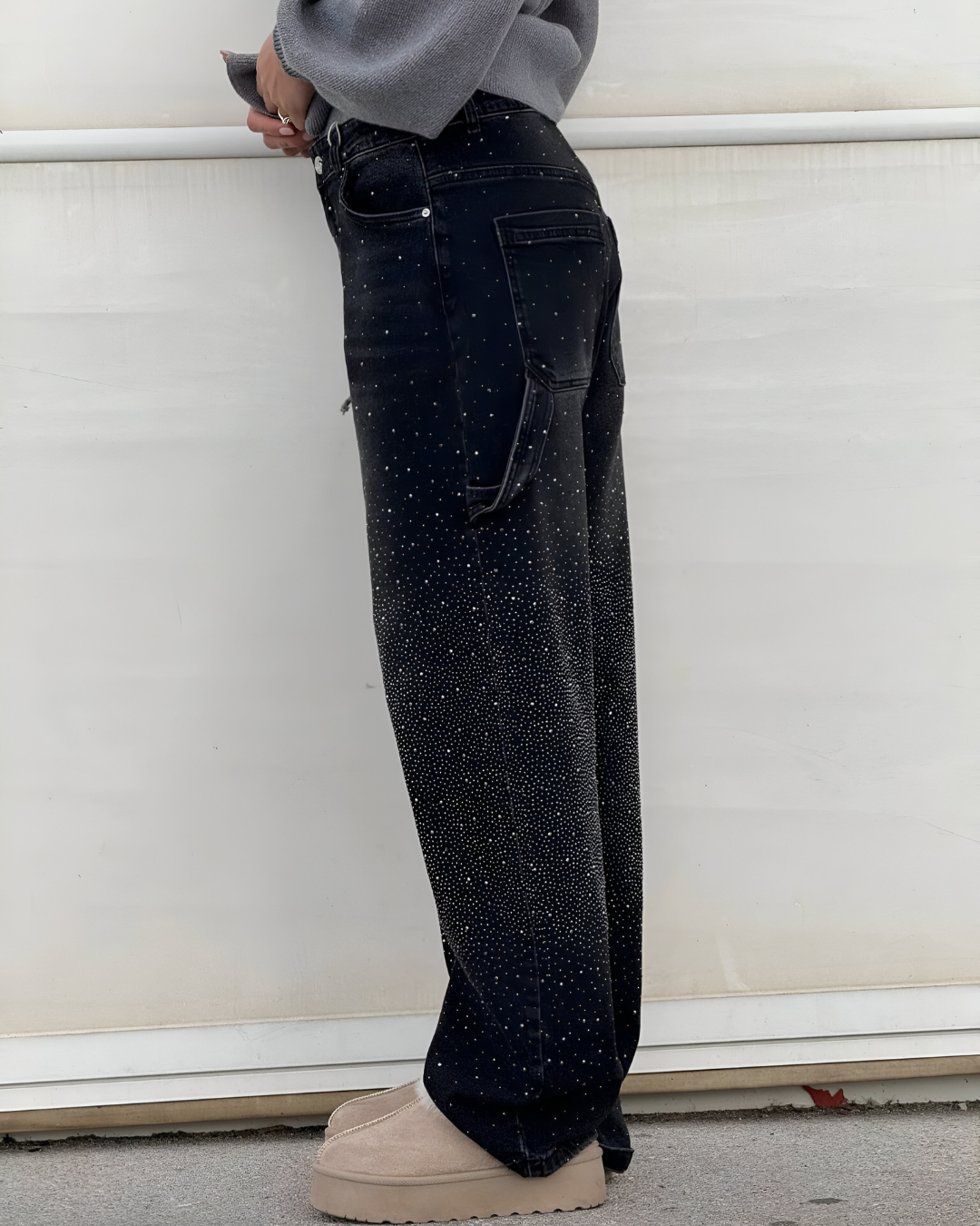 Loua™ | Denim Jeans met Sterrenstof