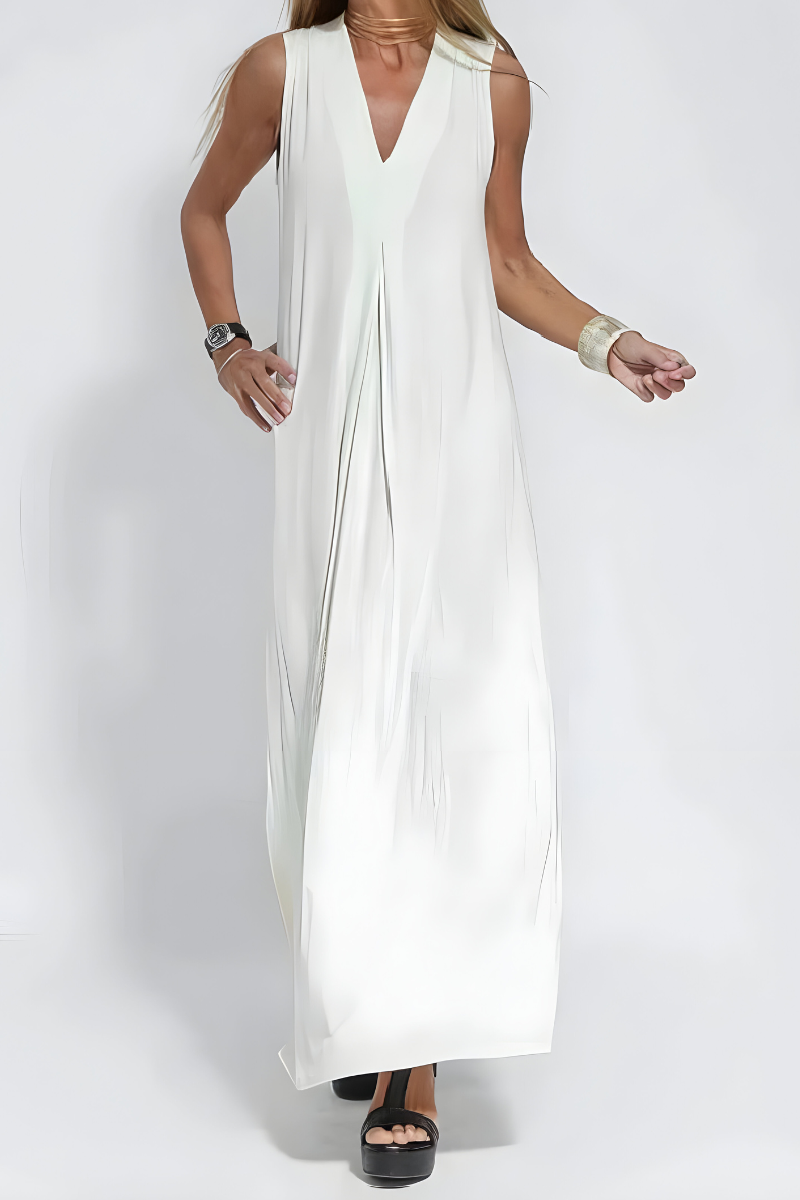 Elise™ | Elegante lange jurk met bijpassend gratis vestje