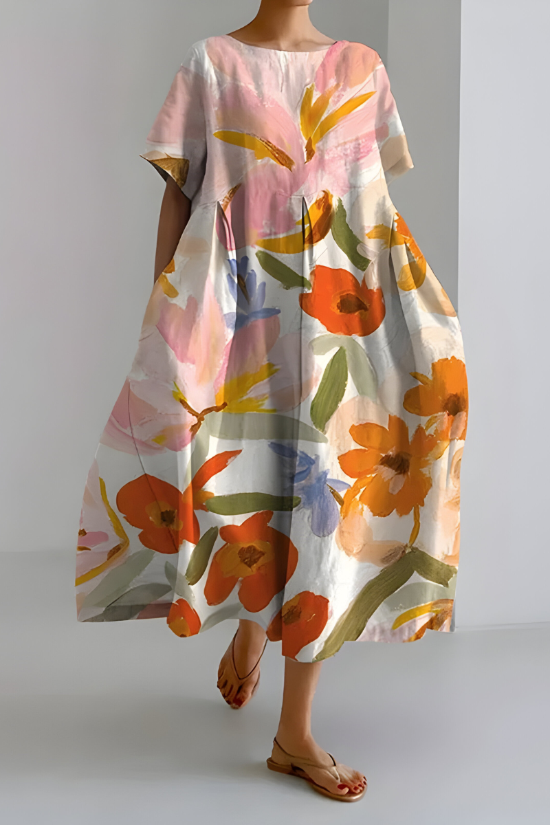 Georgina™ | Stijlvolle Bloemenjurk