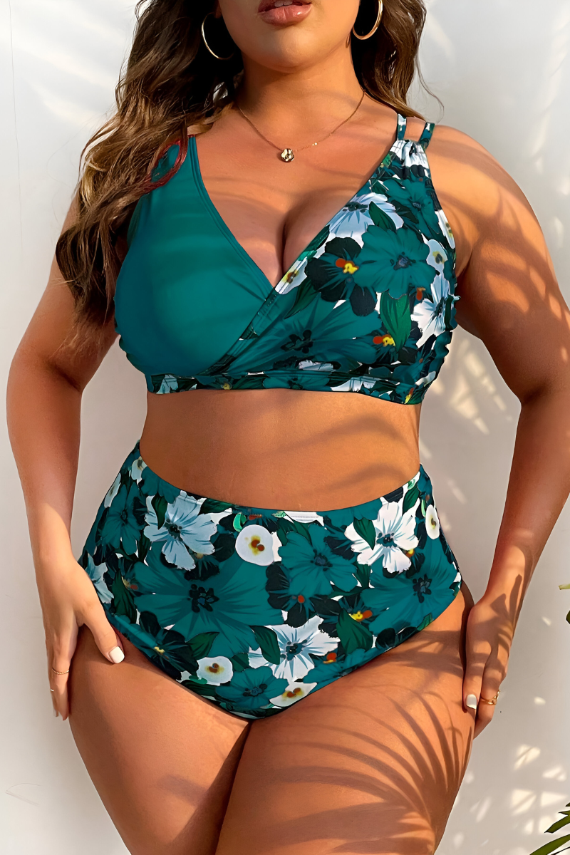 Nela™ | Plus Size Stretchy Tummy Control Bikini