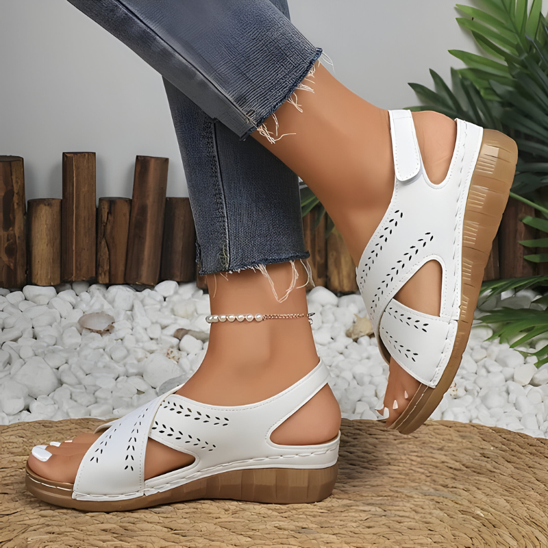 Bente™ | Leren Orthopedische Sandalen met Hak