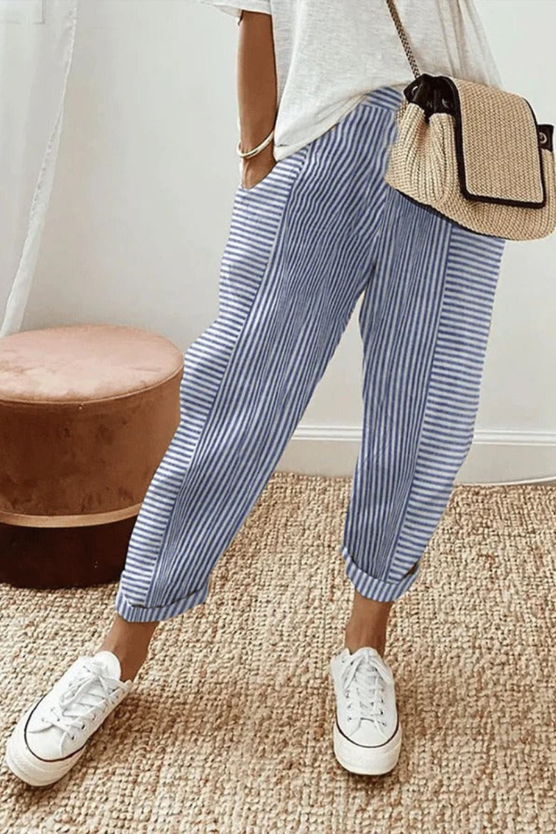 Mira™ | Casual Gestreepte Relaxte Broek (1+1 Gratis)