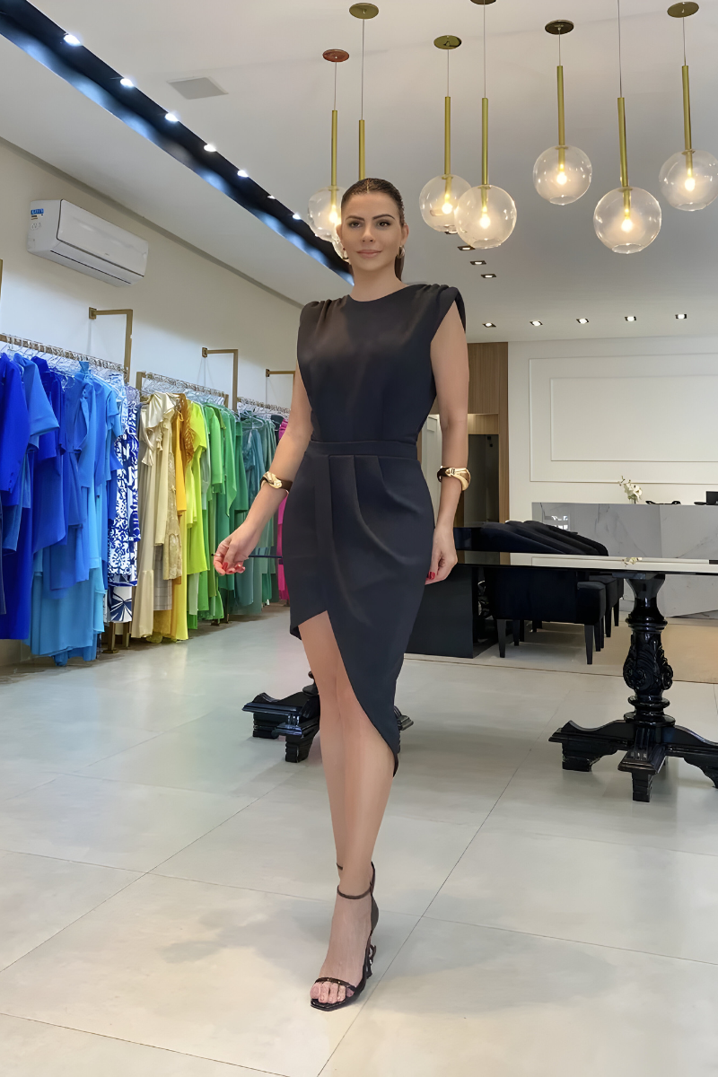 Floortje™ | Elegante Jurk met Zijsplit