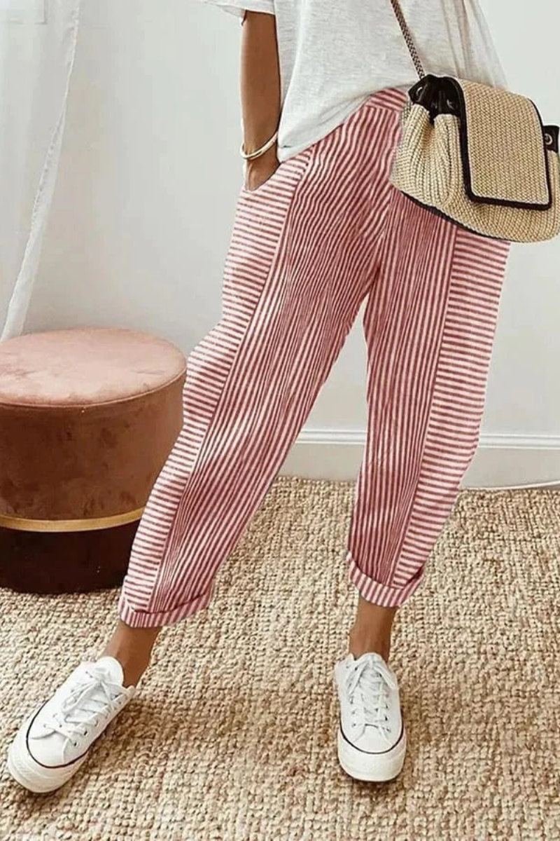 Mira™ | Casual Gestreepte Relaxte Broek (1+1 Gratis)