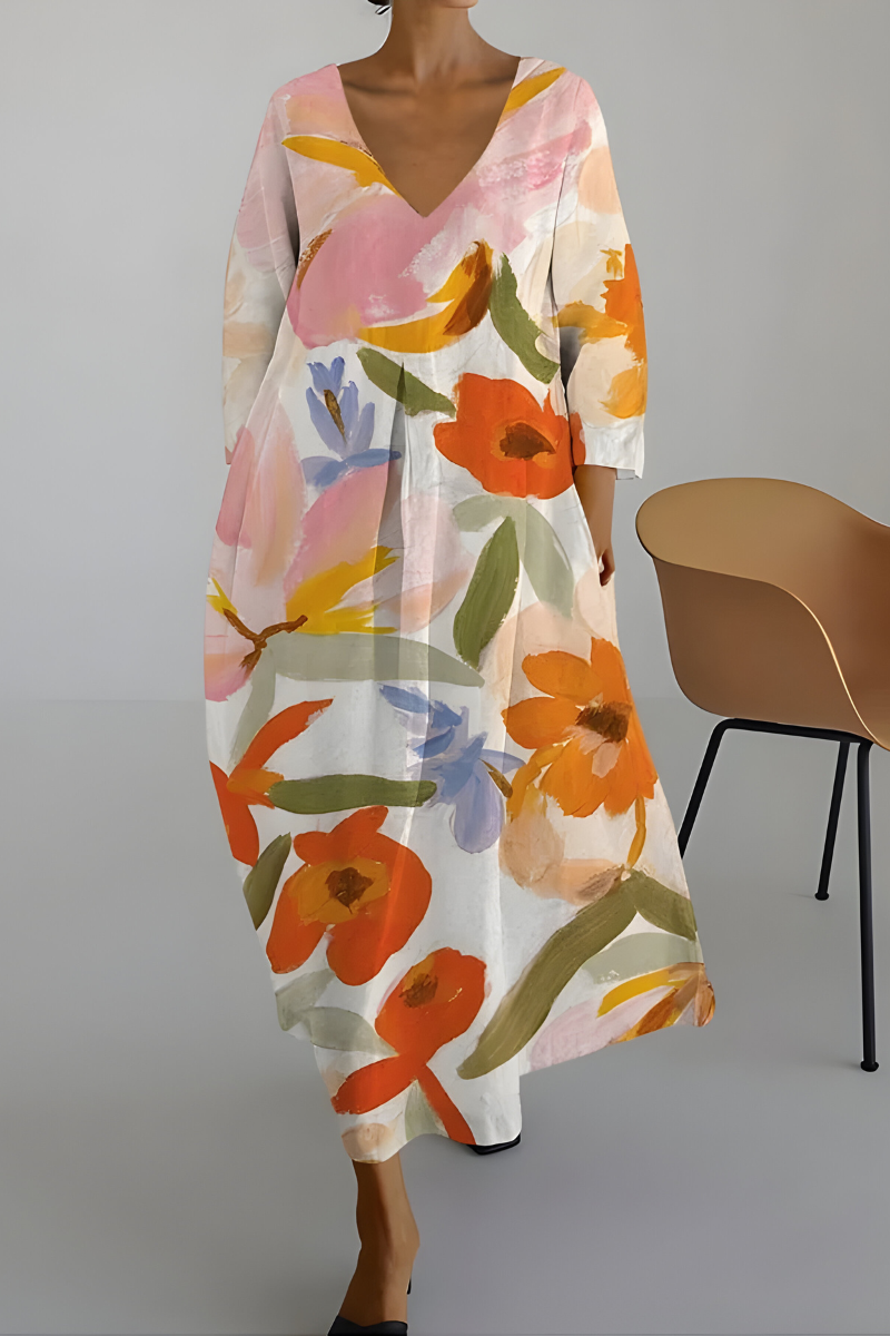 Georgina™ | Stijlvolle Bloemenjurk