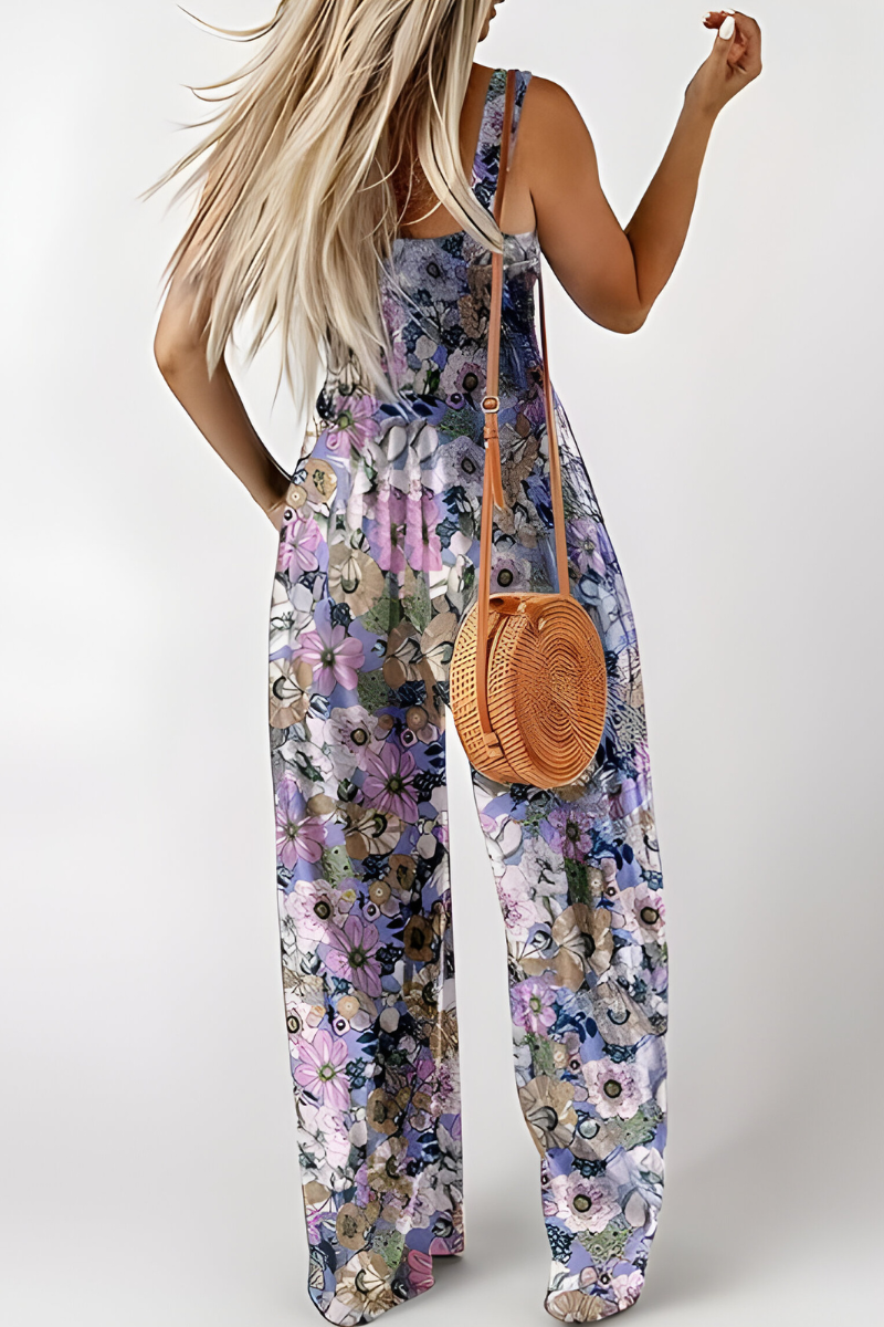Mila™ | Mouwloze Jumpsuit met Bloemenprint