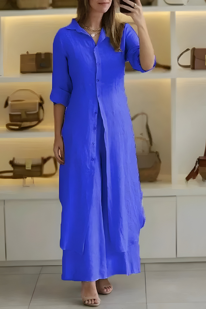 Marta™ | Luchtige Zomerset van Linnen