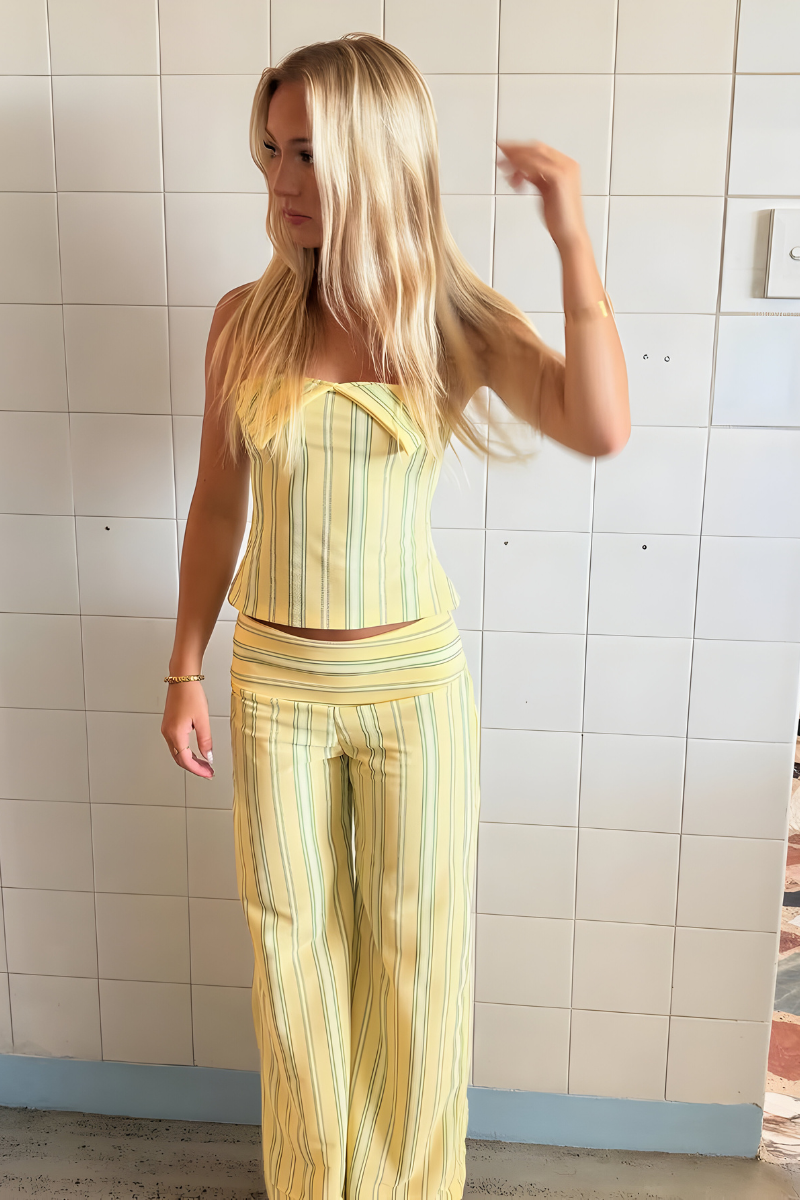 Romy™ | Stijlvolle Gestreepte Set