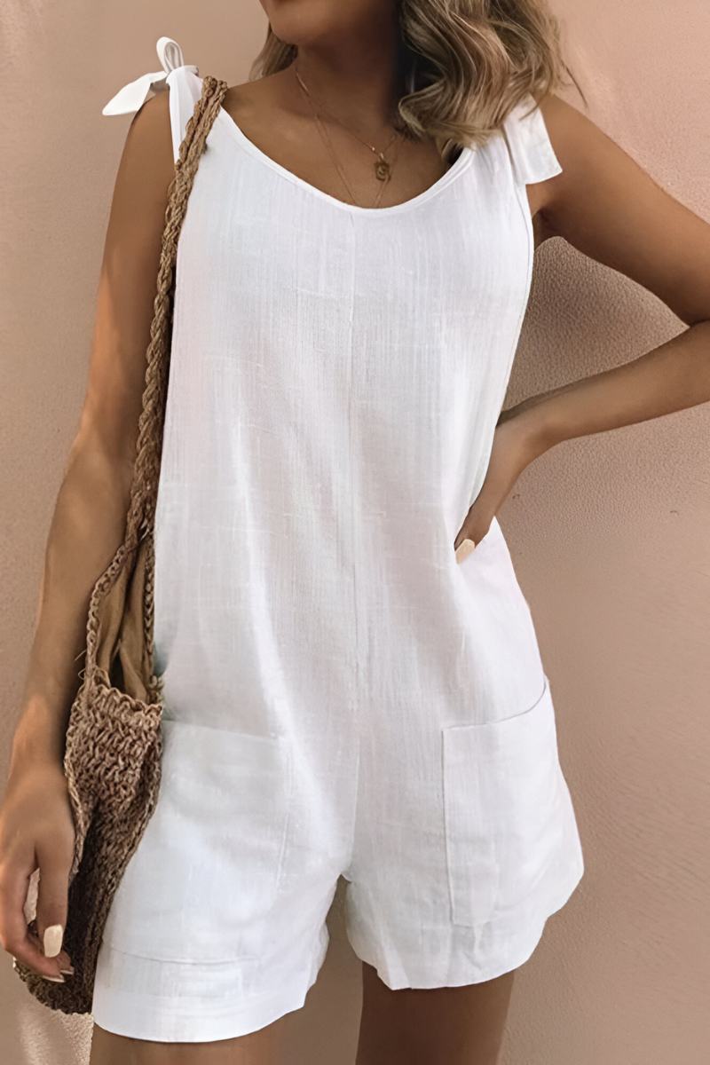 Olivia™ | Katoenen Jumpsuit met Zakken