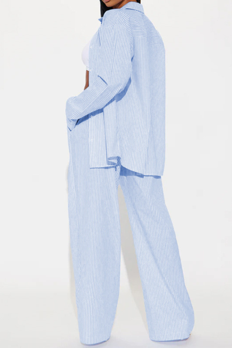 Tessa™ | Gestreepte Comfortabele Tweedelige Set