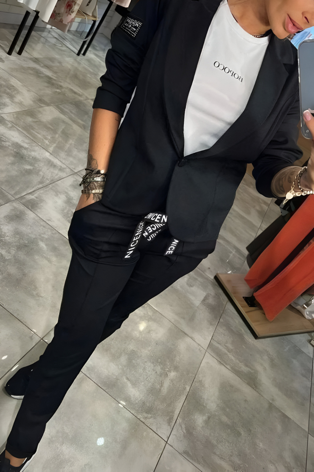 Mirella™ | Stijlvol Tweedelig Blazerpak met Broek