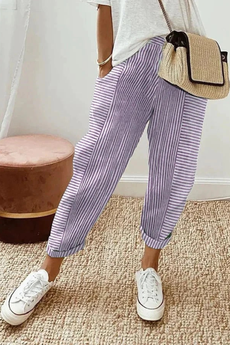 Mira™ | Casual Gestreepte Relaxte Broek (1+1 Gratis)