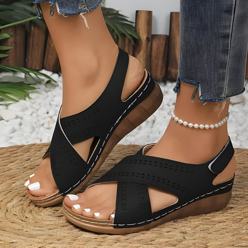 Bente™ | Leren Orthopedische Sandalen met Hak