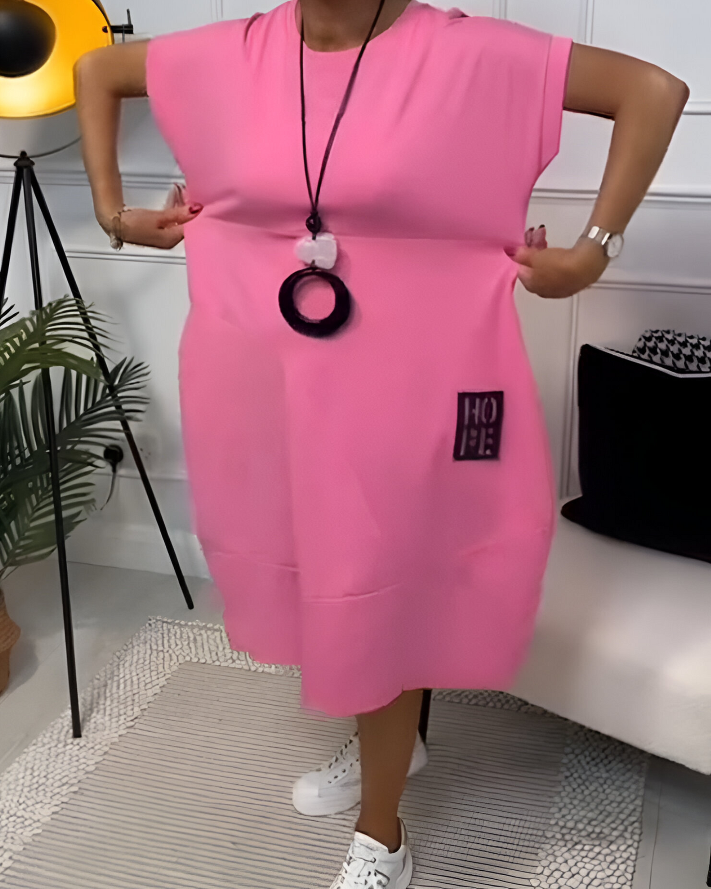 Marloes™ | Casual Hoodie Jurk Met Zakken