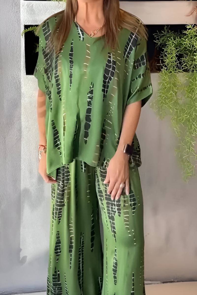 Clara™ | Casual Tweedelig Pak met Ronde Hals