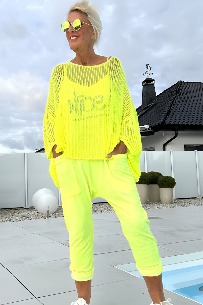 Isa™ | Luchtige Jumpsuit Met Gebreide Top