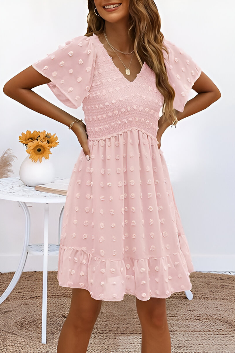 Livara™ | Zomerjurk Met Bloemenstructuur