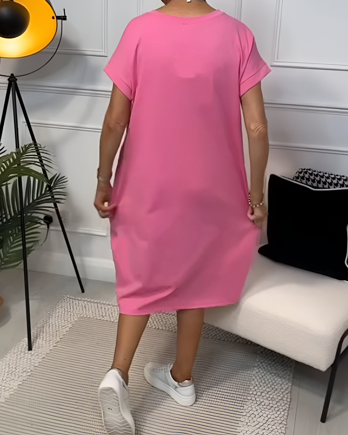 Marloes™ | Casual Hoodie Jurk Met Zakken