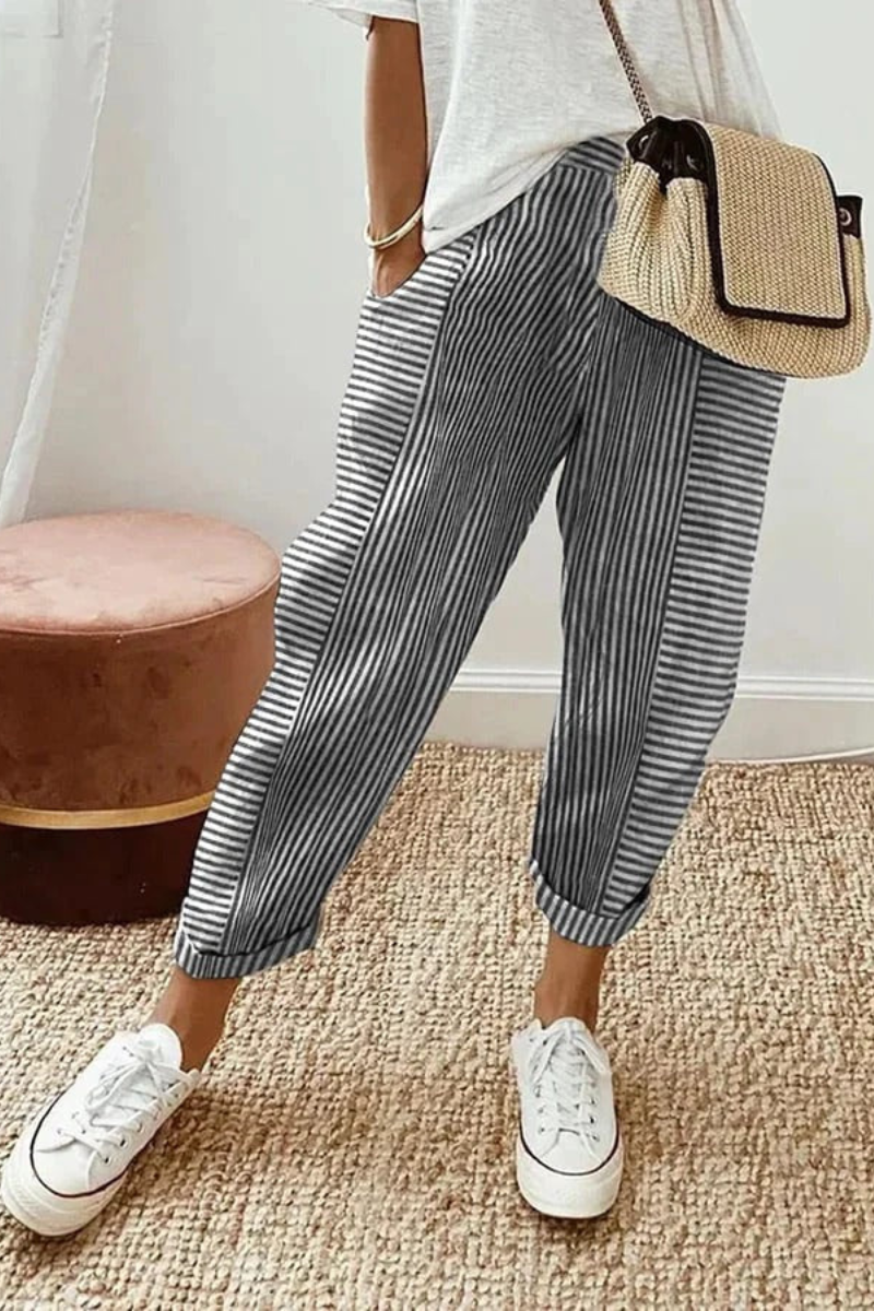 Mira™ | Casual Gestreepte Relaxte Broek (1+1 Gratis)