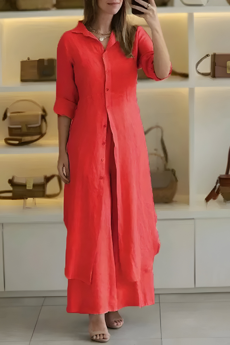 Marta™ | Luchtige Zomerset van Linnen