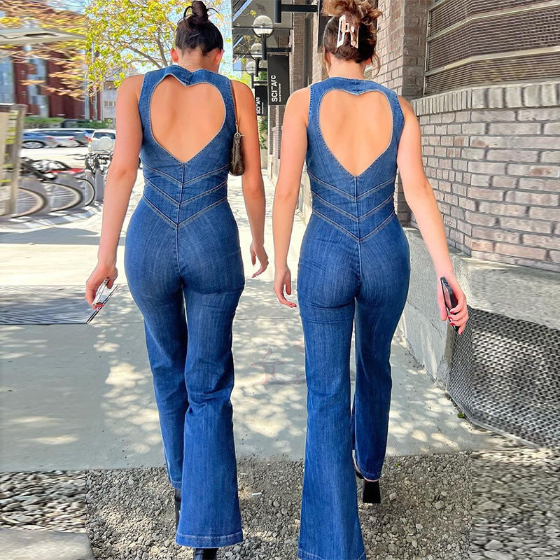 Carice™ | Rugloze Denim Jumpsuit