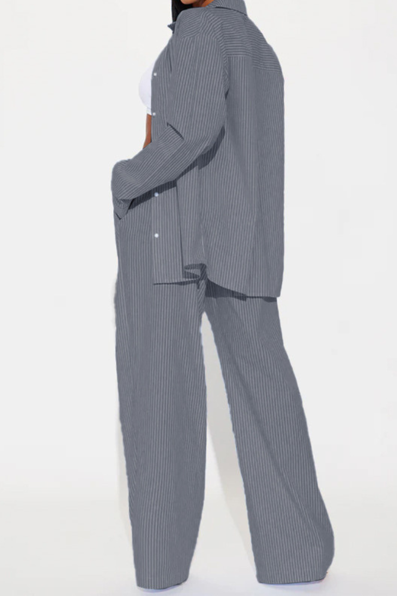 Tessa™ | Gestreepte Comfortabele Tweedelige Set