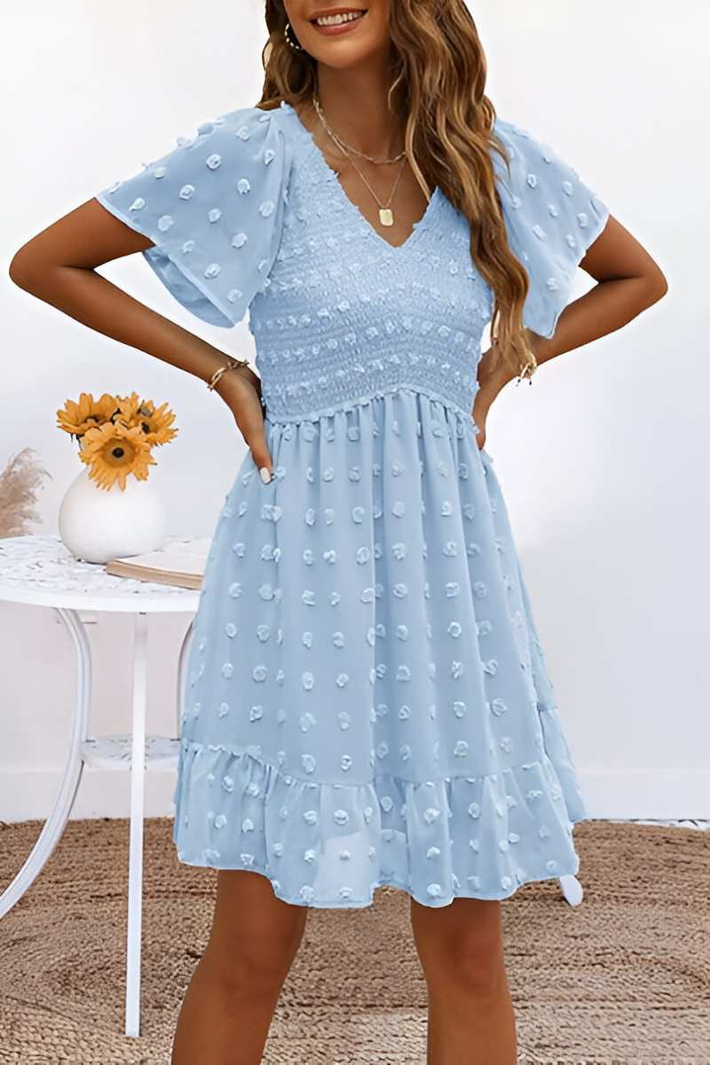 Livara™ | Zomerjurk Met Bloemenstructuur