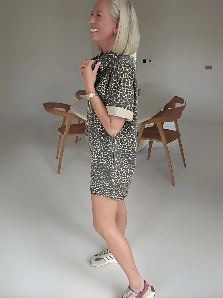 Maya™ | Mini Romper met Luipaardprint