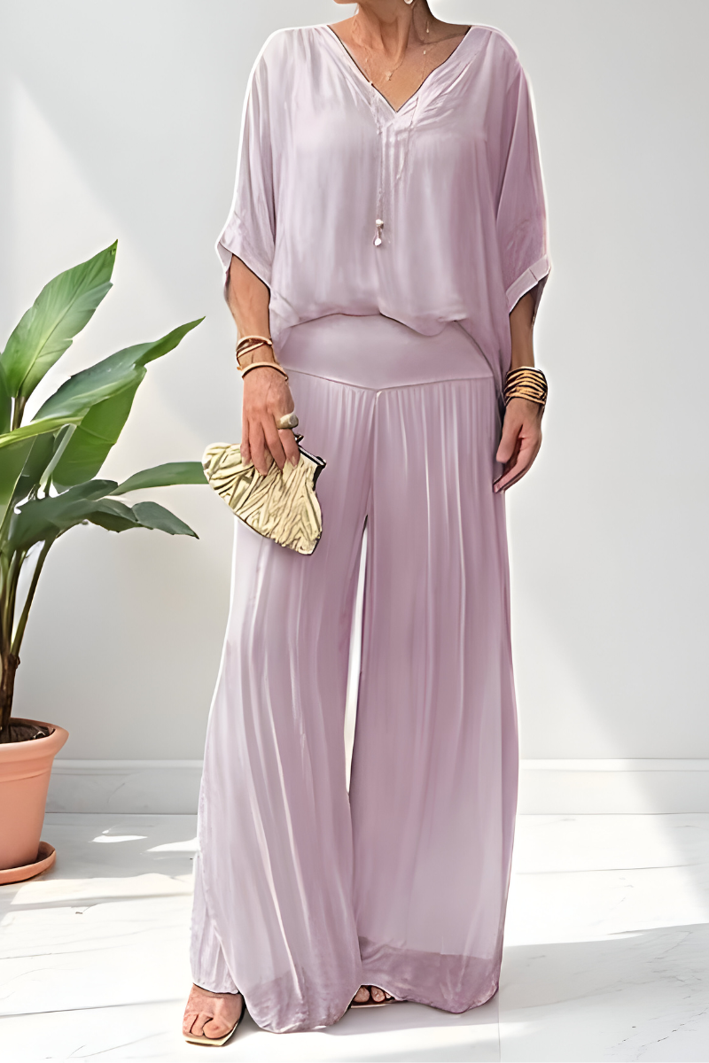 Hennie™ | Elegante Jumpsuit met Wijde Pijpen