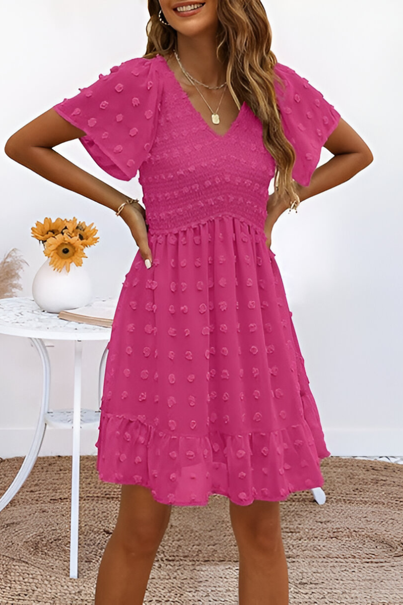 Livara™ | Zomerjurk Met Bloemenstructuur