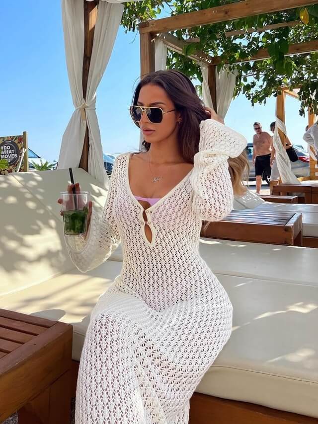 Avine™ | Gehaakte Maxi Jurk