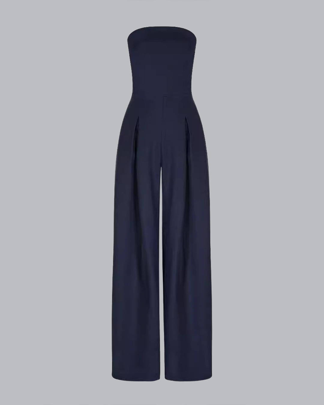 Alina™ | Strapless Jumpsuit met Wijde Pijpen