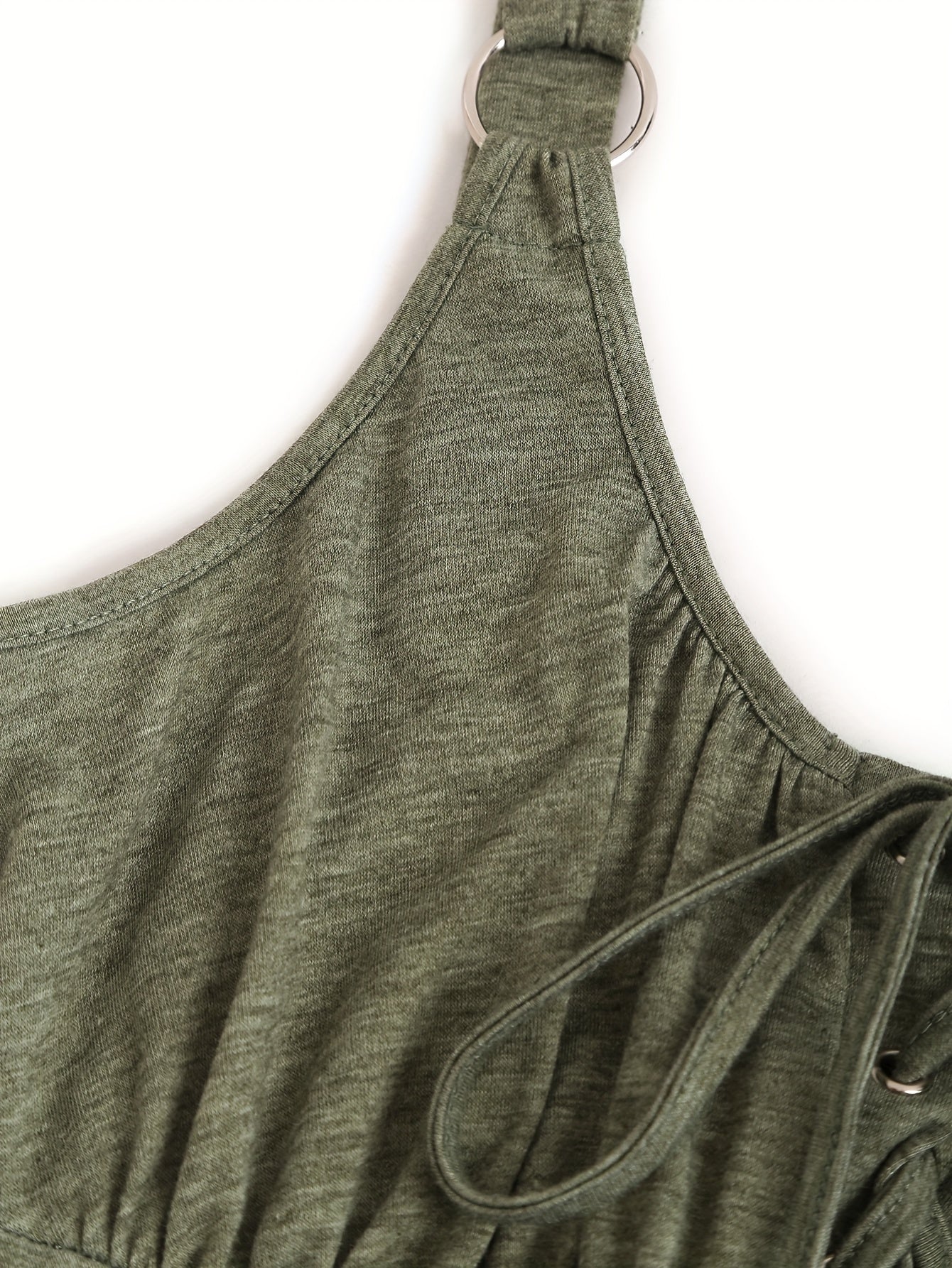 Jade™ | Casual jurk met striksluiting en ronde hals