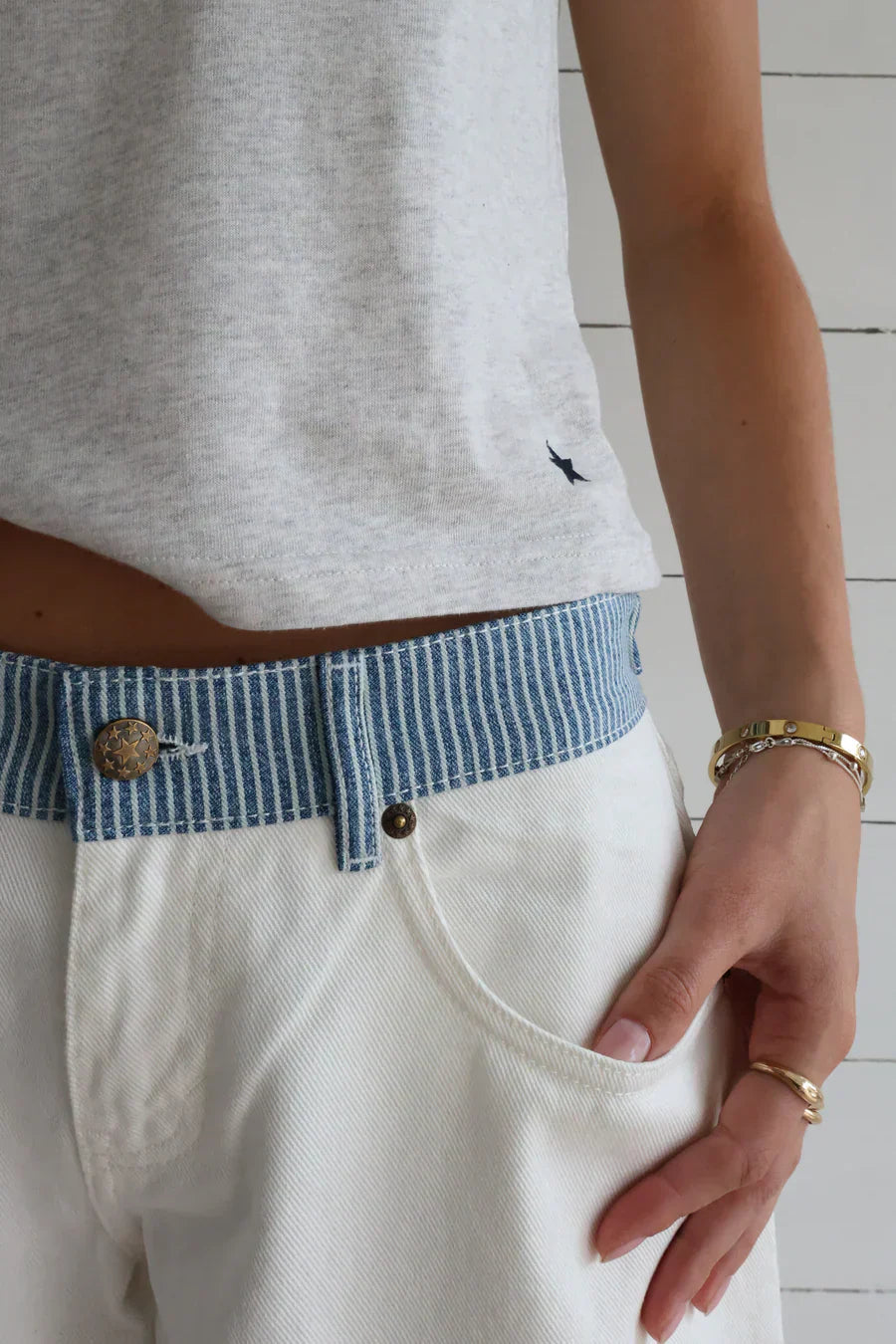 Jodie™ | Wijde Jeans met Tailleband