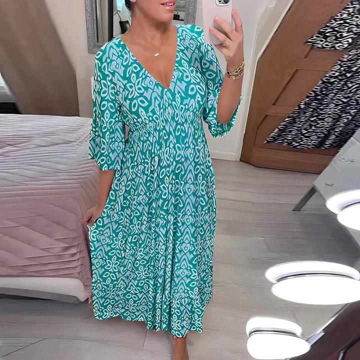 Myrthe™ | Boho Chic V-hals Jurk