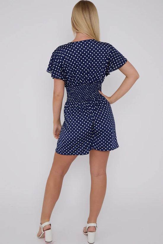 Hetty™ | Polkadot V-hals Jumpsuit