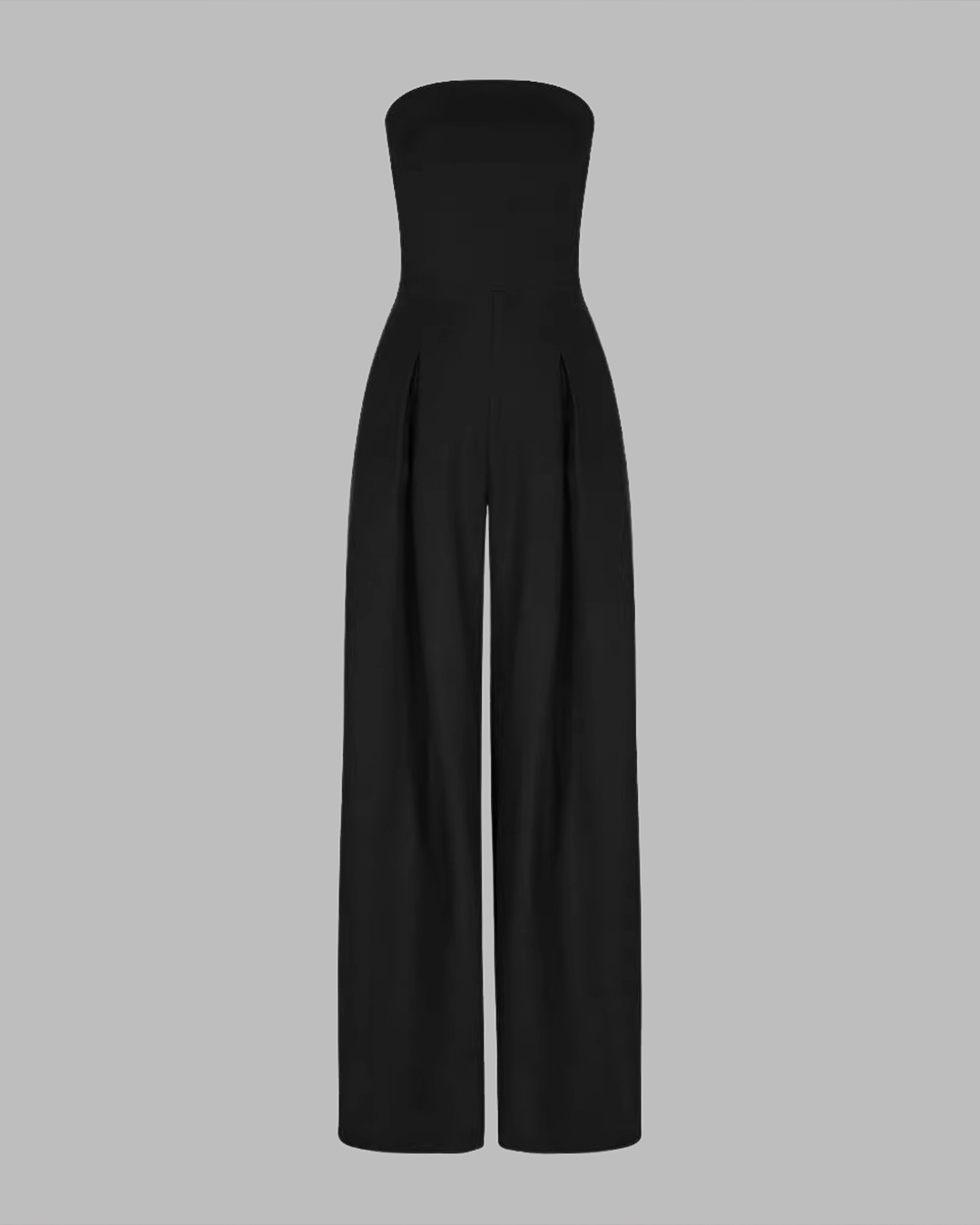 Alina™ | Strapless Jumpsuit met Wijde Pijpen
