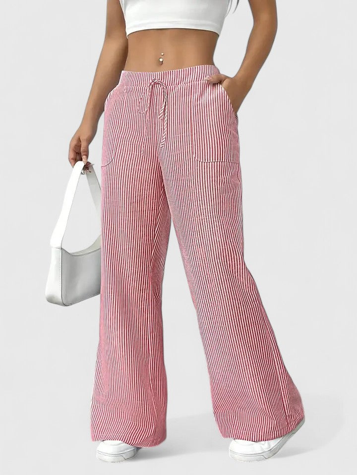 Dominique™ | Ruime en comfortabele broek met elegante details