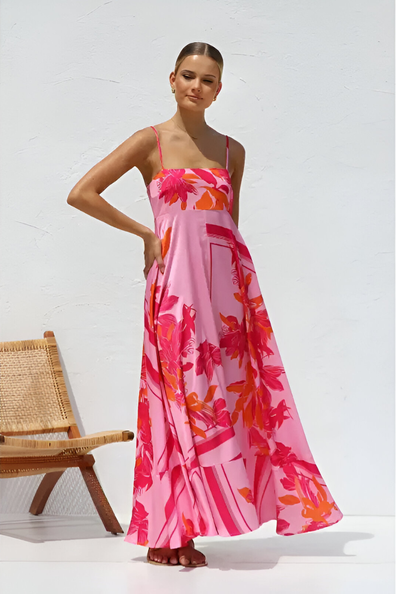 Tess™ | Zomerse Gestreepte Maxi Jurk