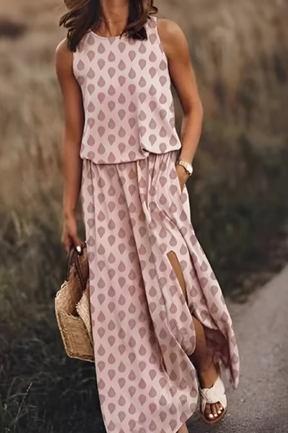 Sophie™ | Elegante Mouwloze Maxi Jurk met Tailleband