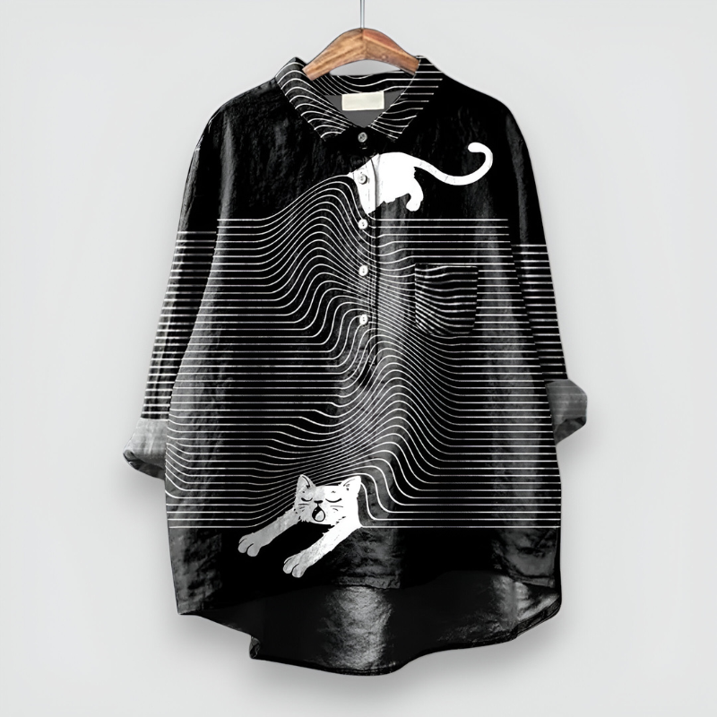 Evrim™ | Stijlvol Bedrukt Blouse