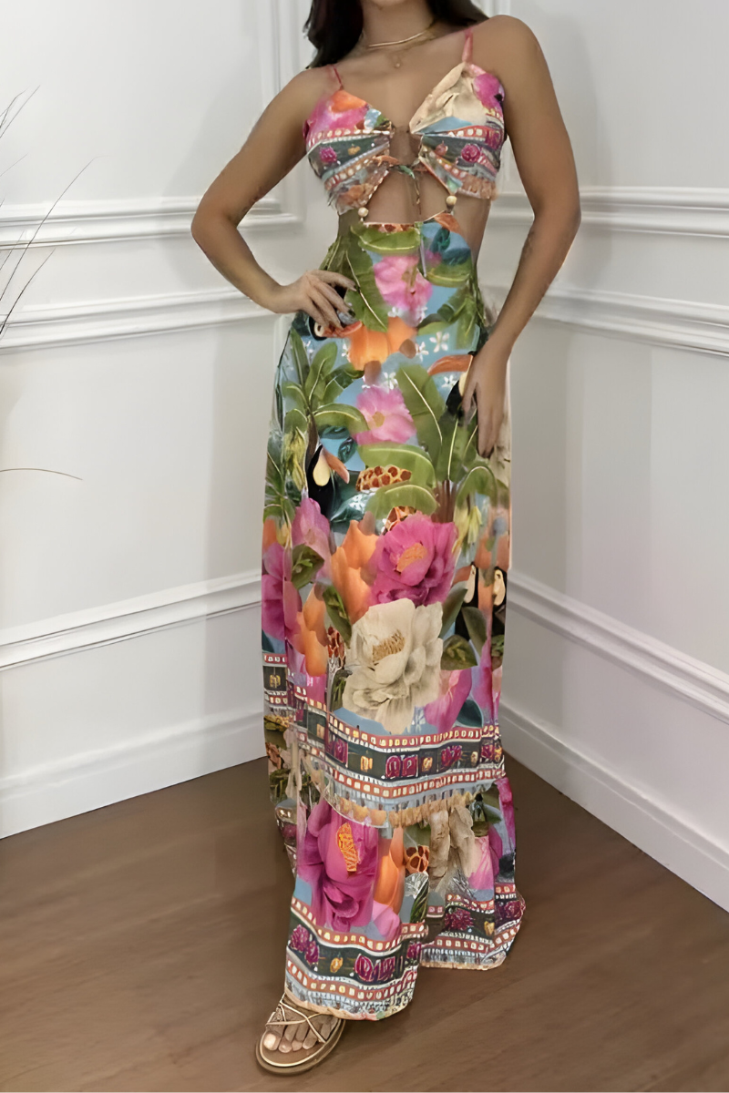 Sanne™ | Tropische Boho Zomerjurk