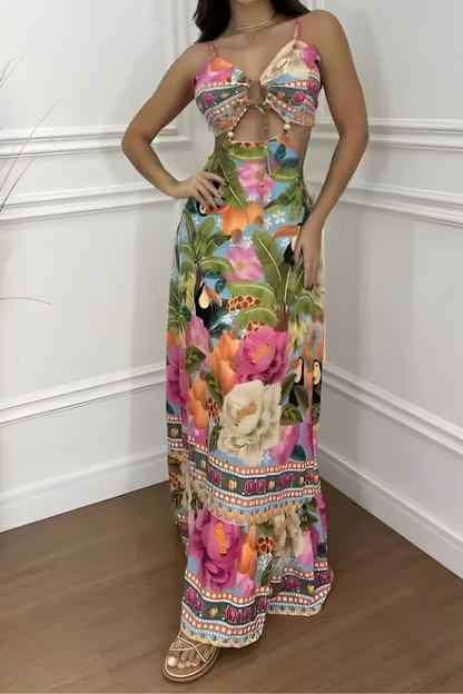 Sanne™ | Tropische Boho Zomerjurk