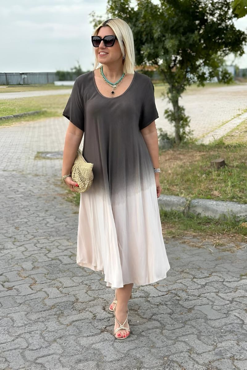 Elize™ | Zachte Ombre Maxi Jurk