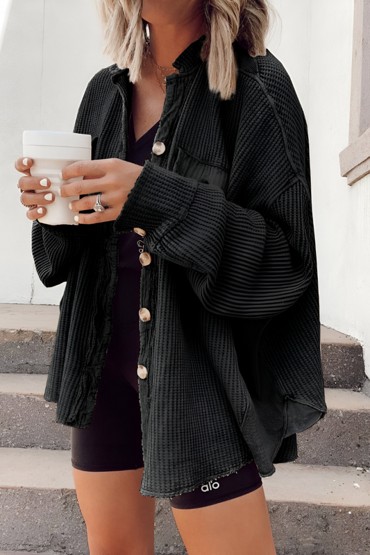 Mila™ | Zachte Gebreide Cardigan met Wafelstructuur
