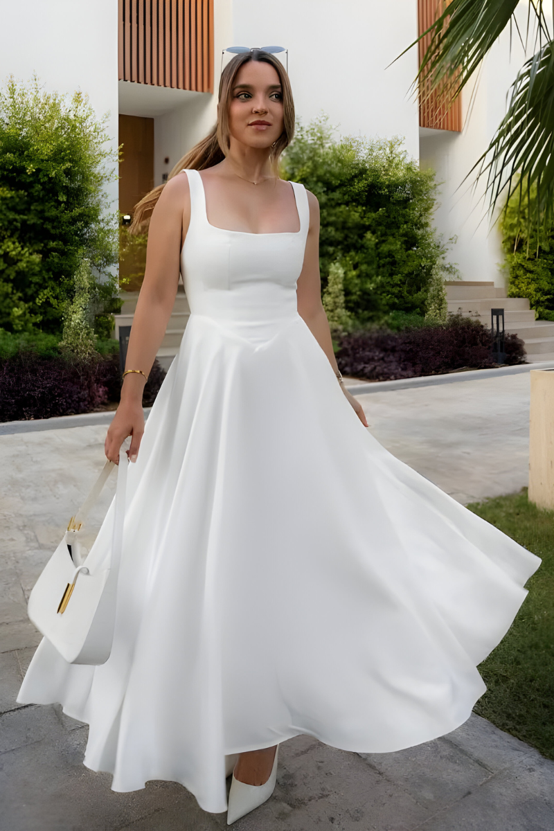 Amelia™ | Tijdloze Midi-jurk