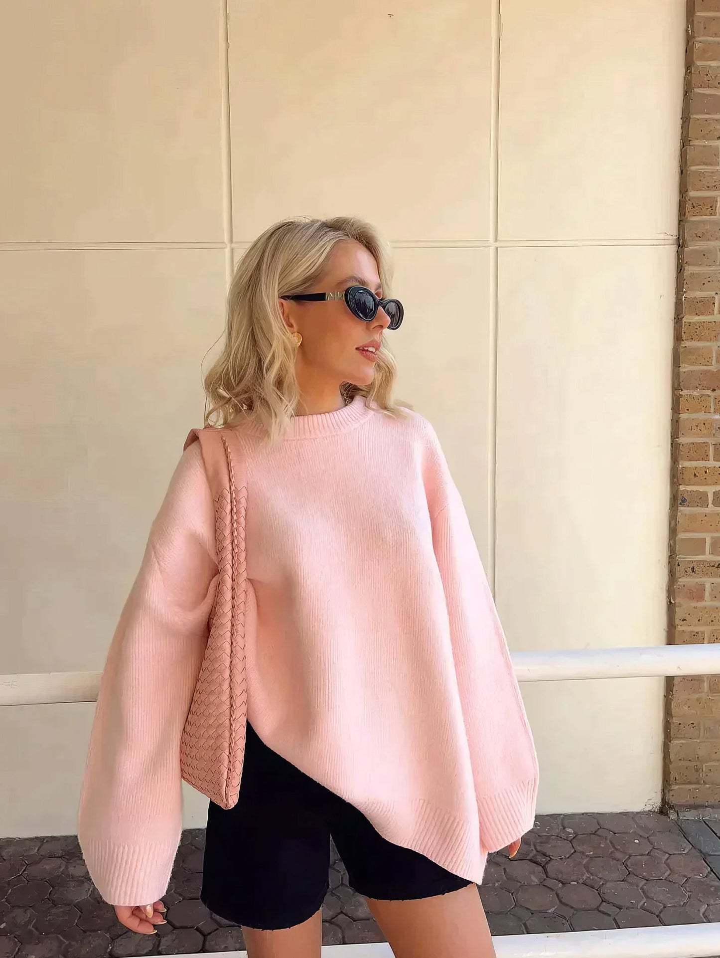 Nova™ | Roze Trui met Comfortabele Pasvorm