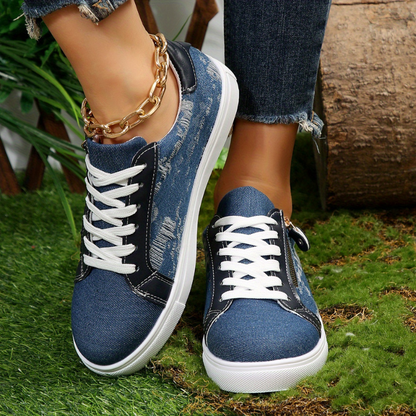 Jade™ | Orthopedische Schoenen met spijkerstof